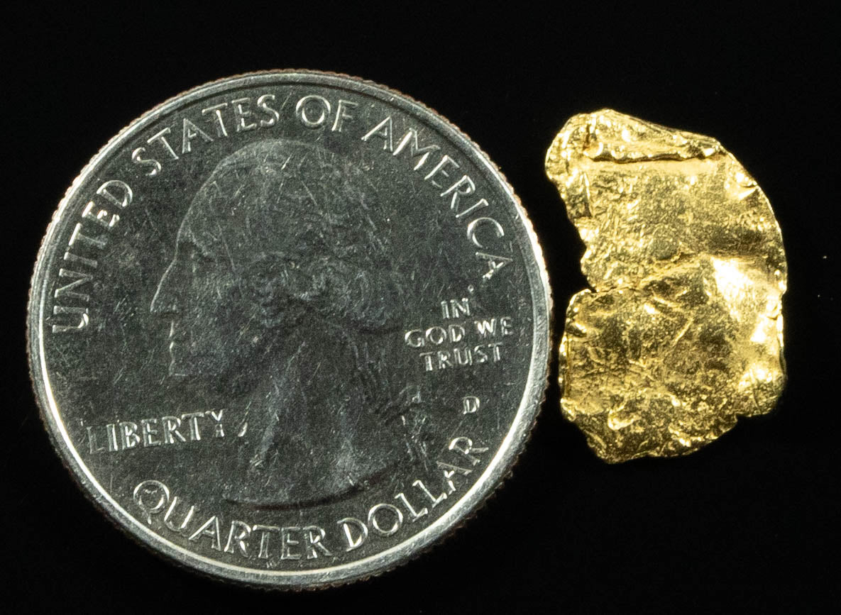 L-2 Alaskan BC Leaf Exotic Shaped Gold Nugget "Special Collection" .79 Grams