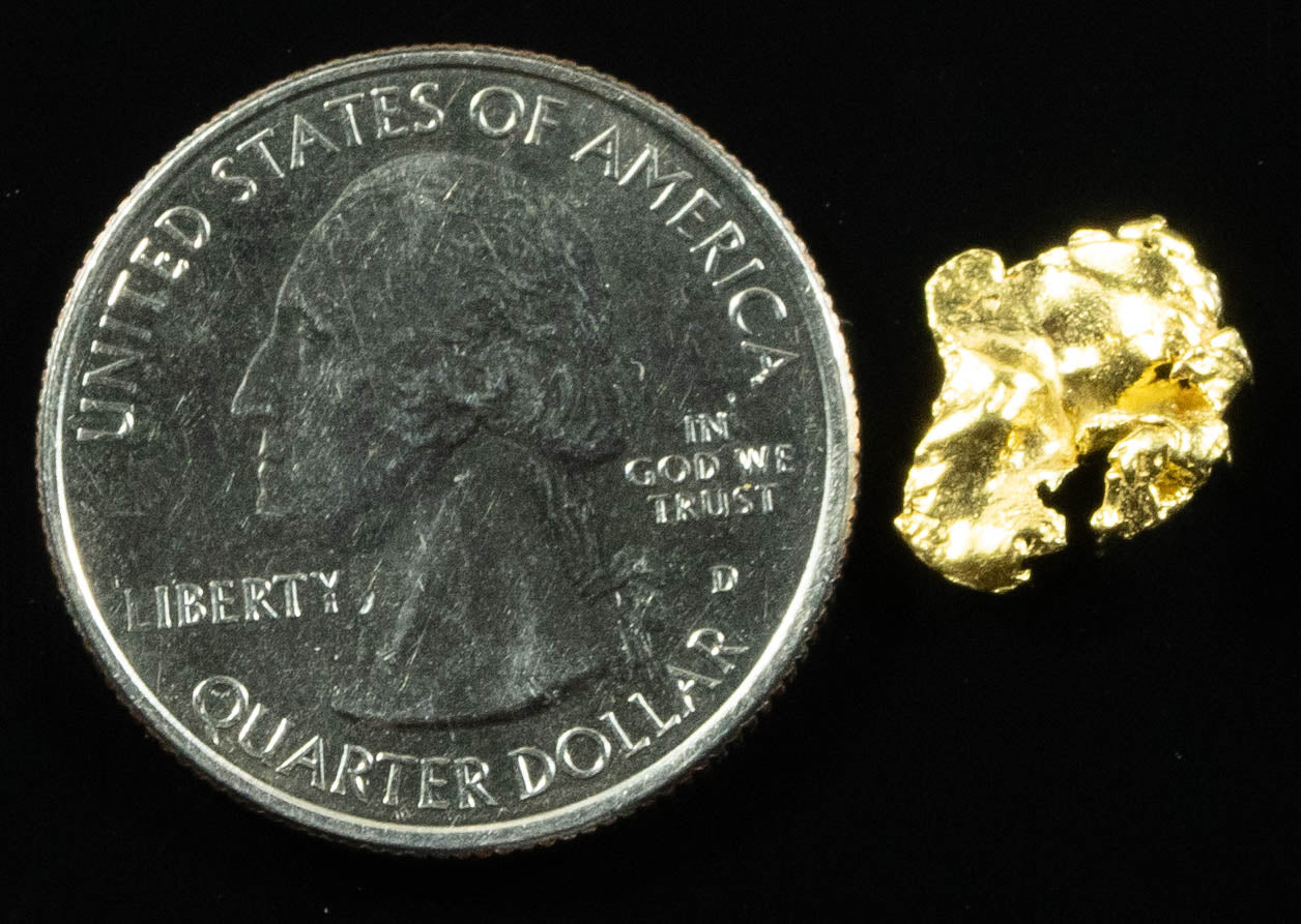 L-50 Alaskan BC Leaf Exotic Shaped Gold Nugget "Special Collection" .53 Grams