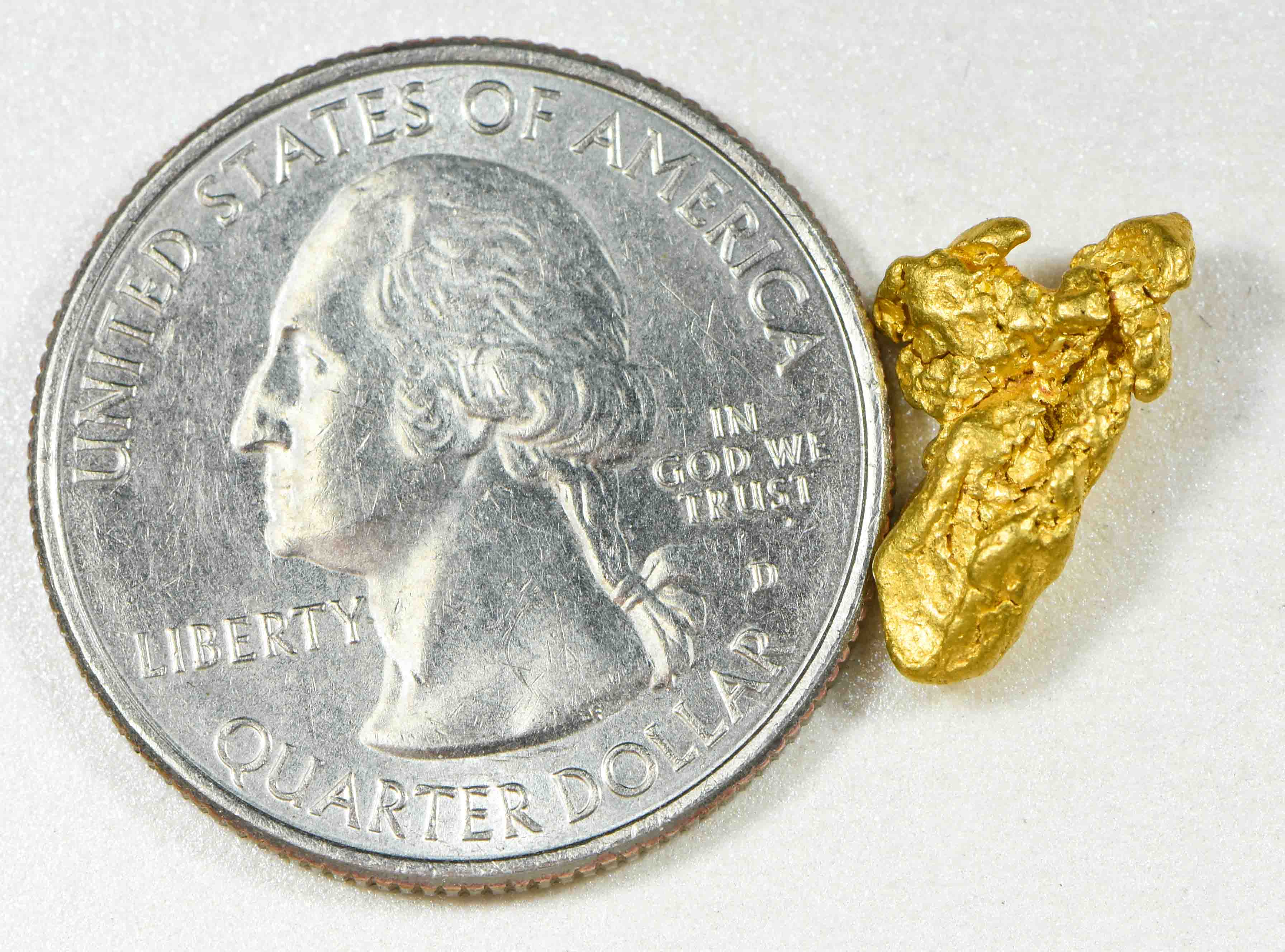 #1000 Natural Gold Nugget Australian 2.42 Grams Genuine