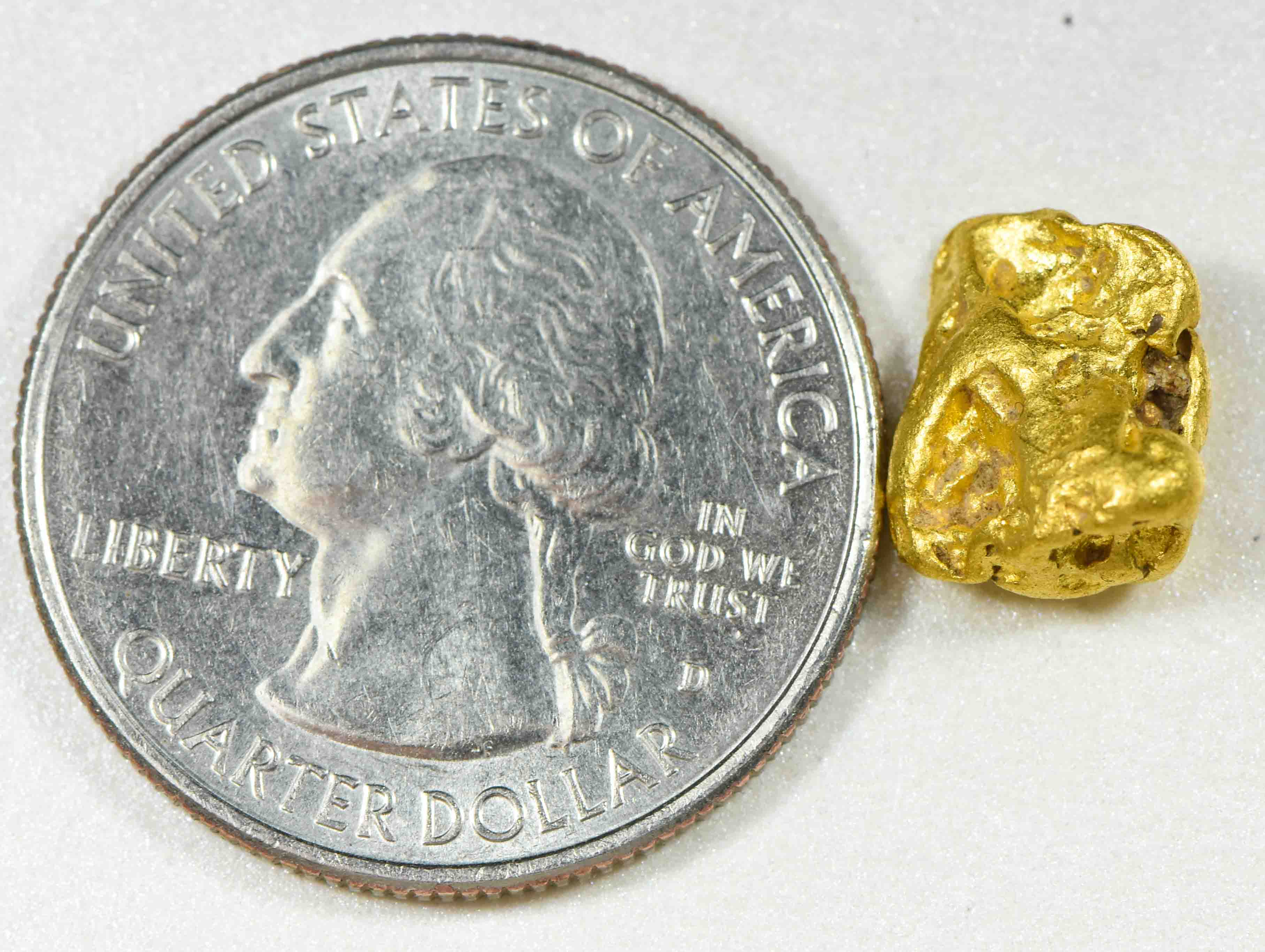 #1021 Natural Gold Nugget Australian 3.70 Grams Genuine