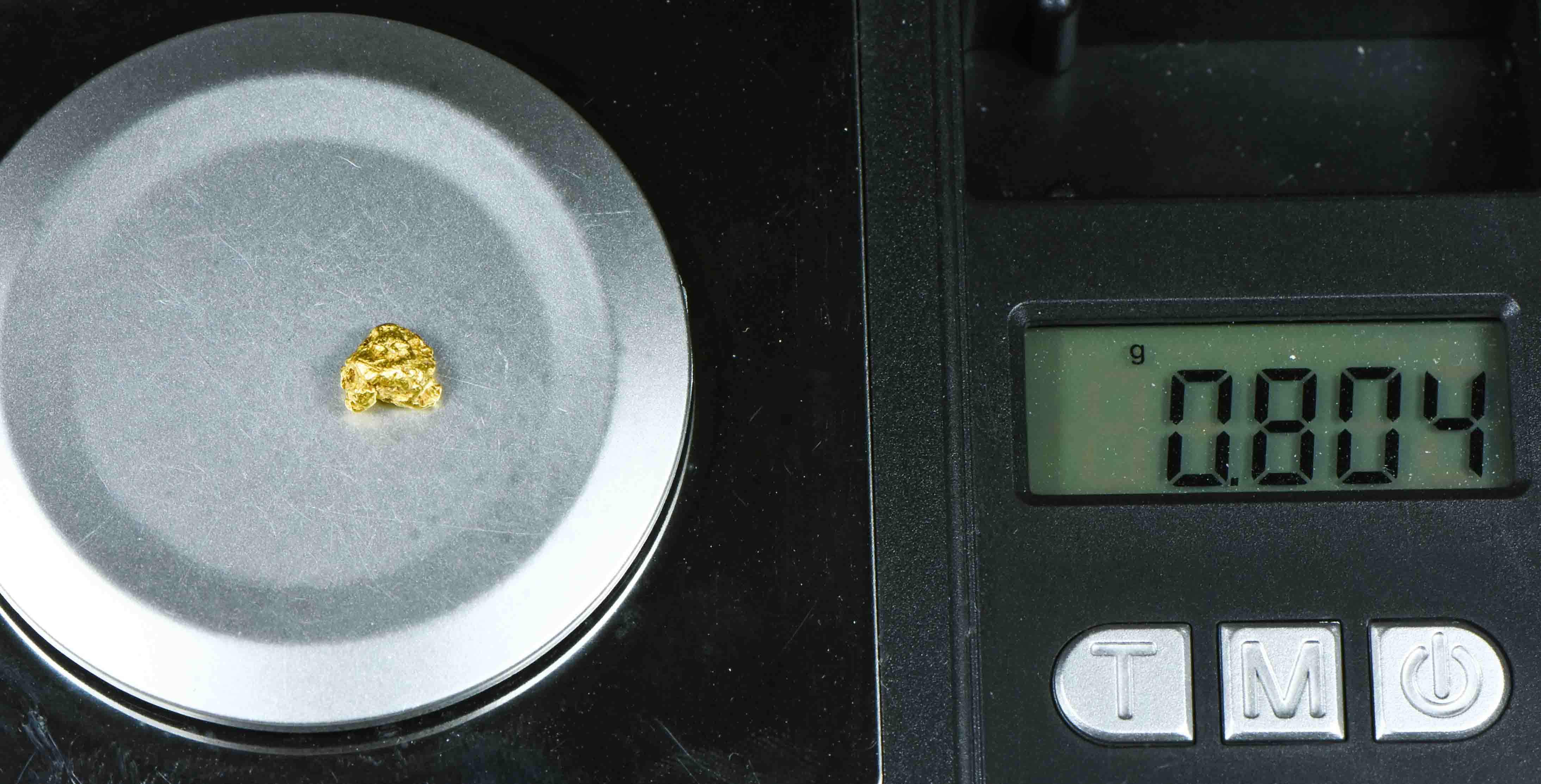 #12 Australian Natural Gold Nugget With Quartz Weighs .80 Grams