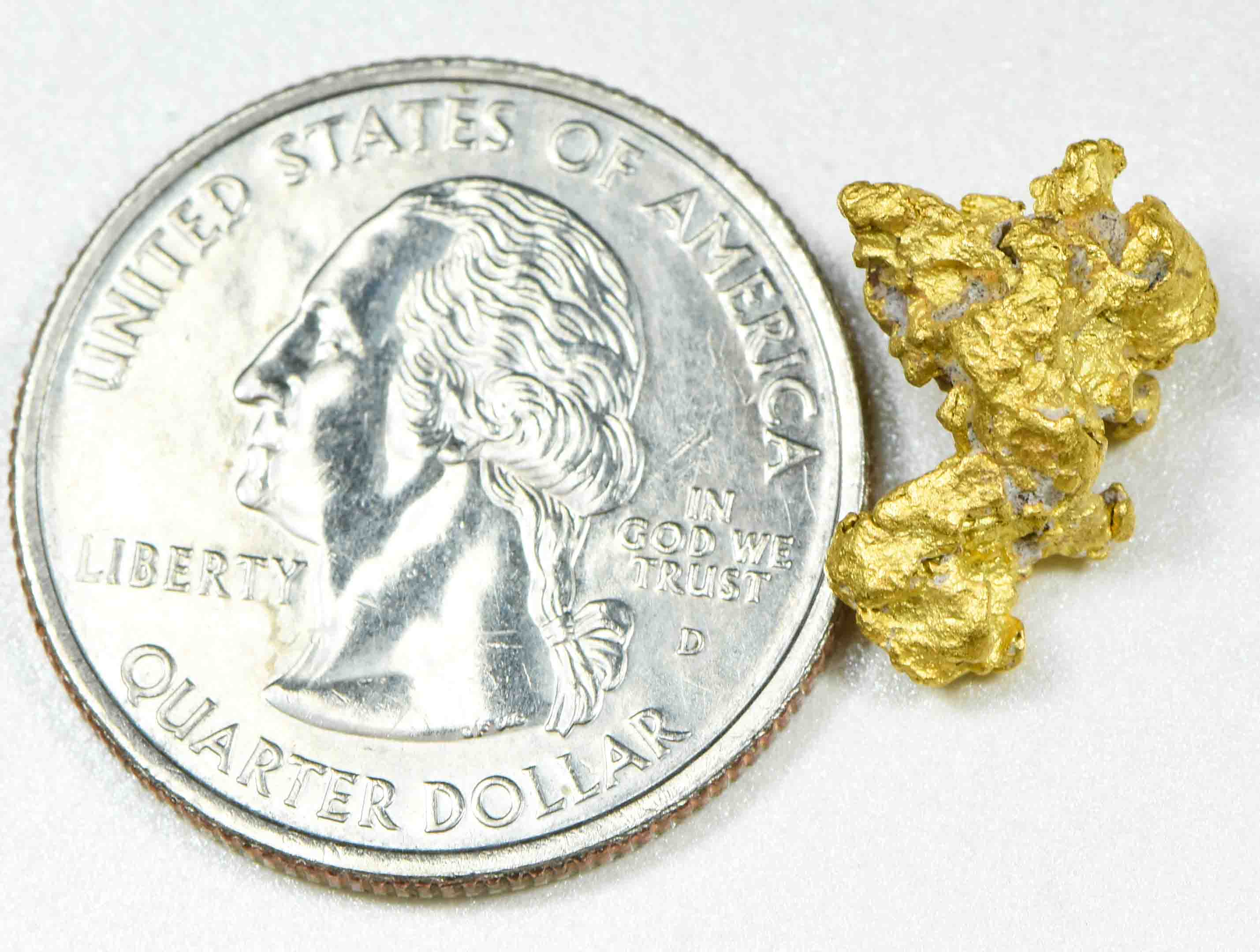 #3 Australian Natural Gold Nugget With Quartz Weighs 2.81 Grams