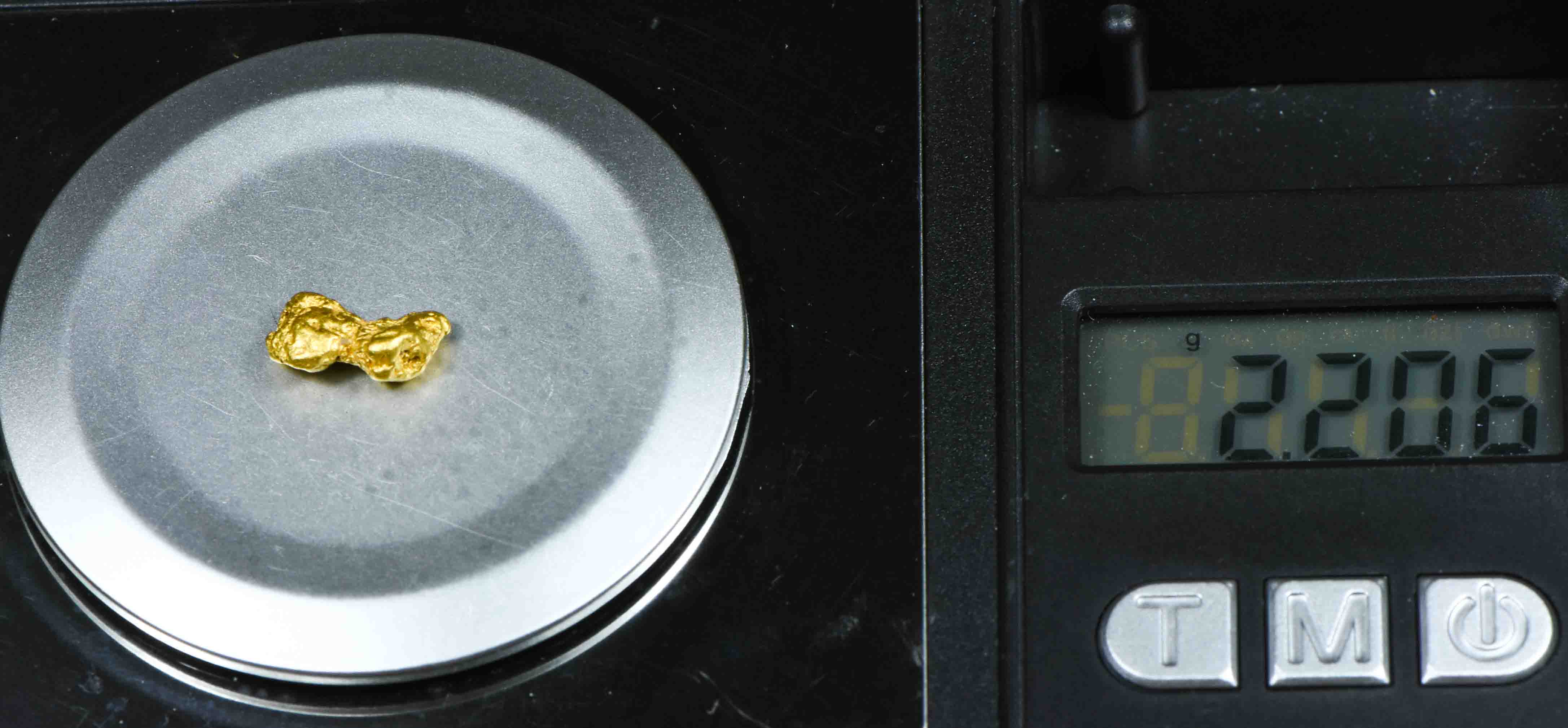 #1008 Natural Gold Nugget Australian 2.20 Grams Genuine