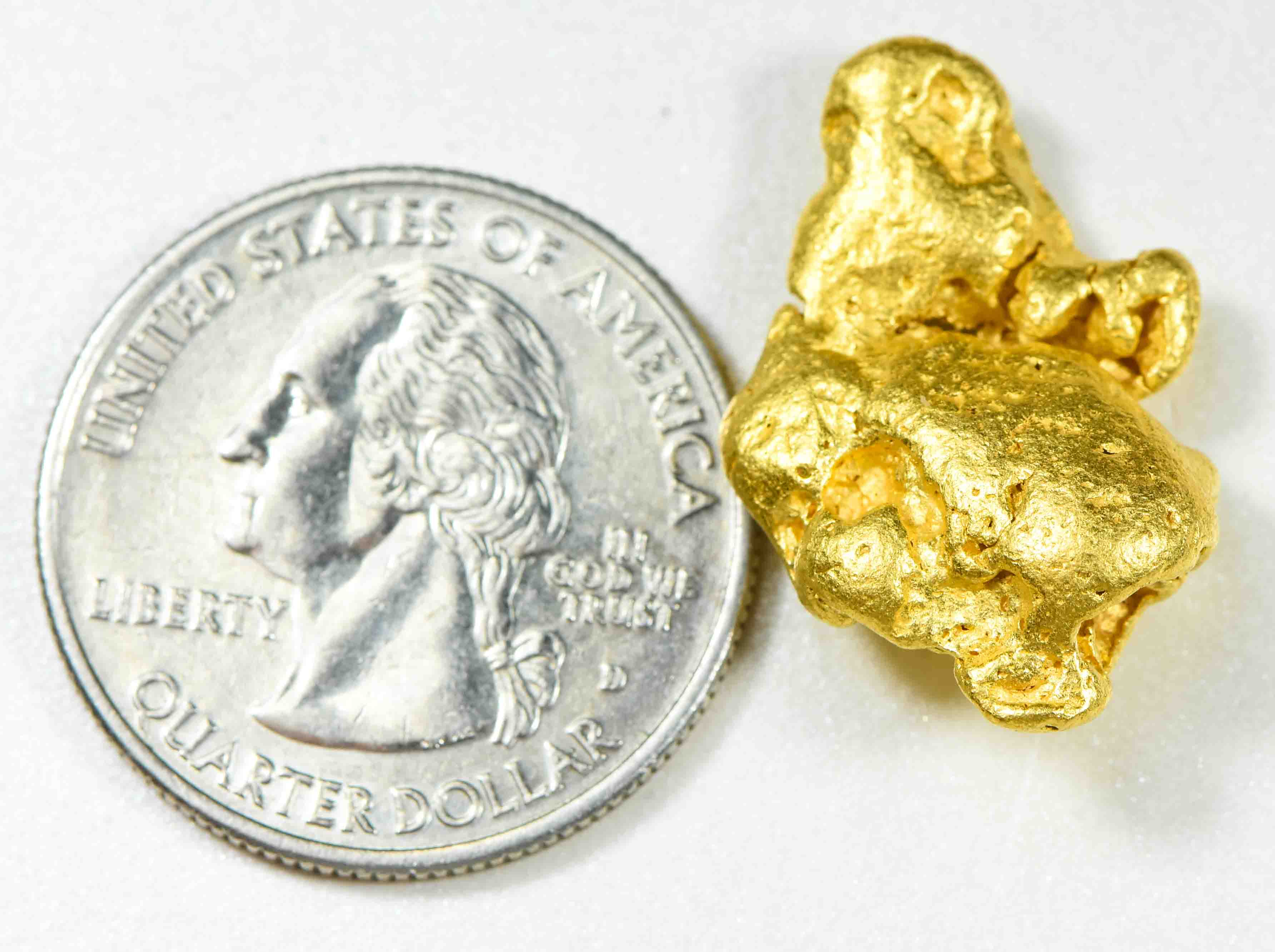 #1100 Natural Gold Nugget Australian 14.82 Grams Genuine