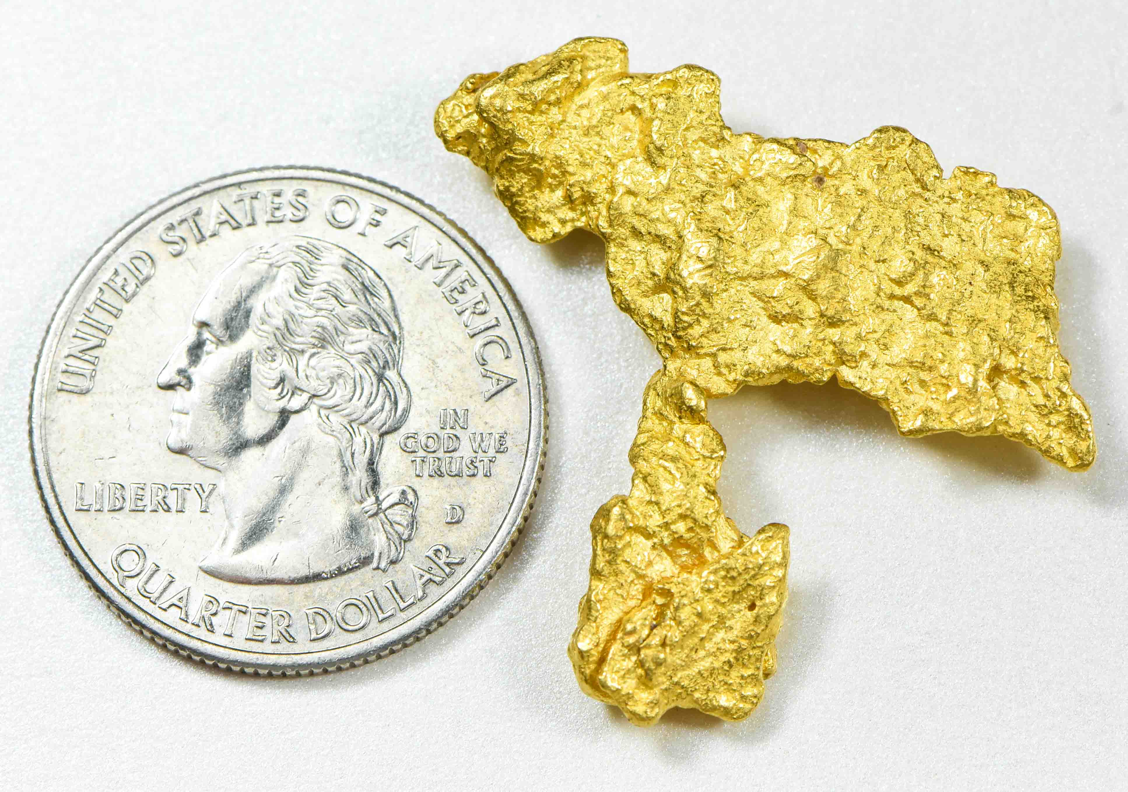 #1107 Natural Gold Nugget Australian 15.42 Grams Genuine