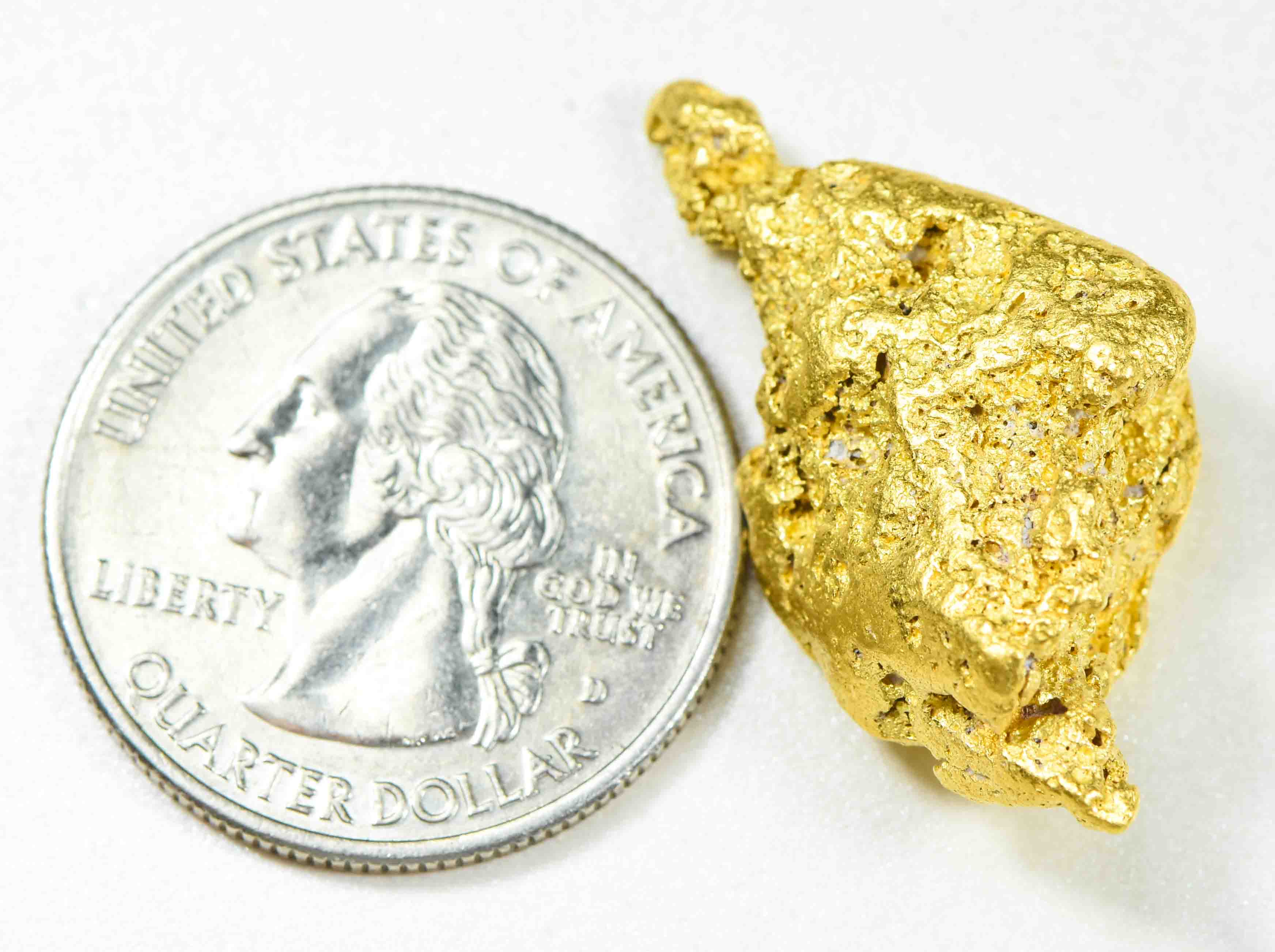 #1110 Natural Gold Nugget Australian 18.48 Grams Genuine