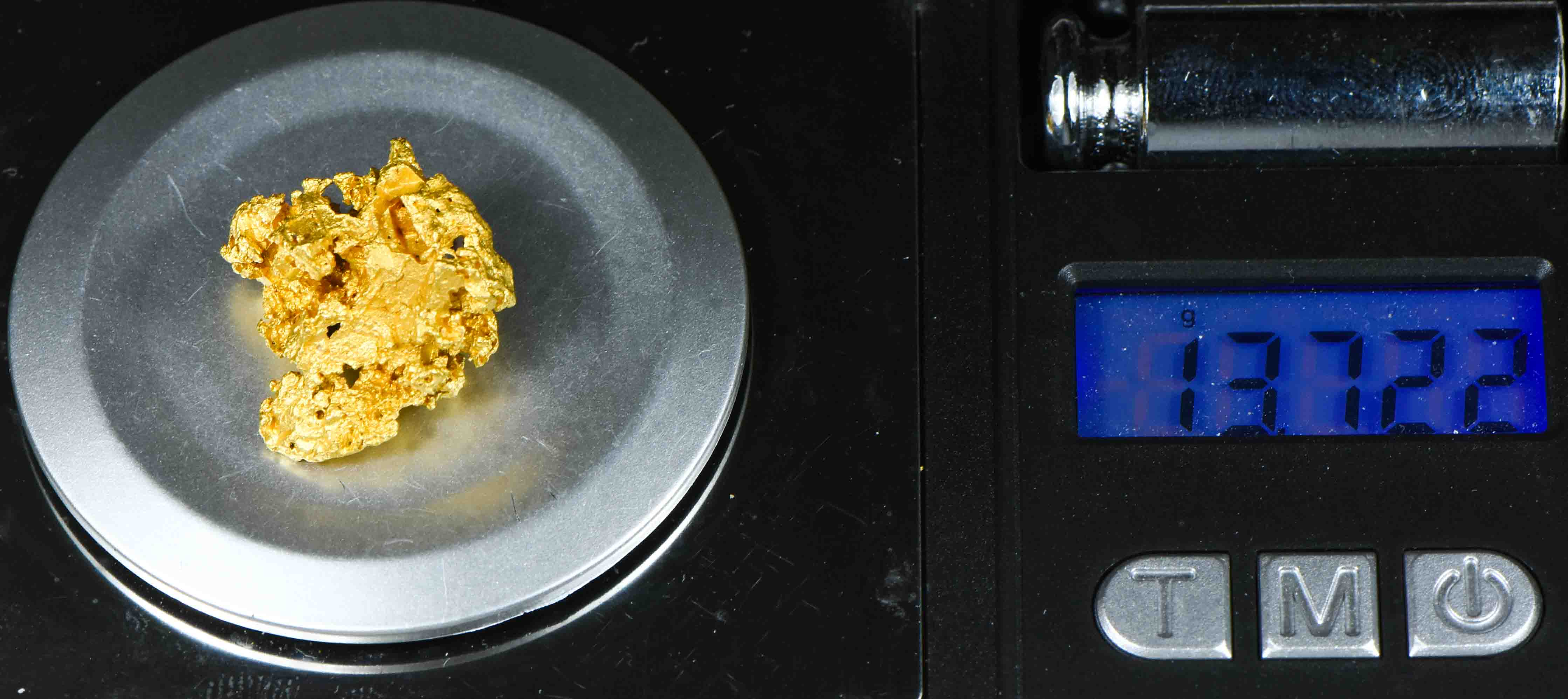 #1094 Natural Gold Nugget Australian 13.72 Grams Genuine