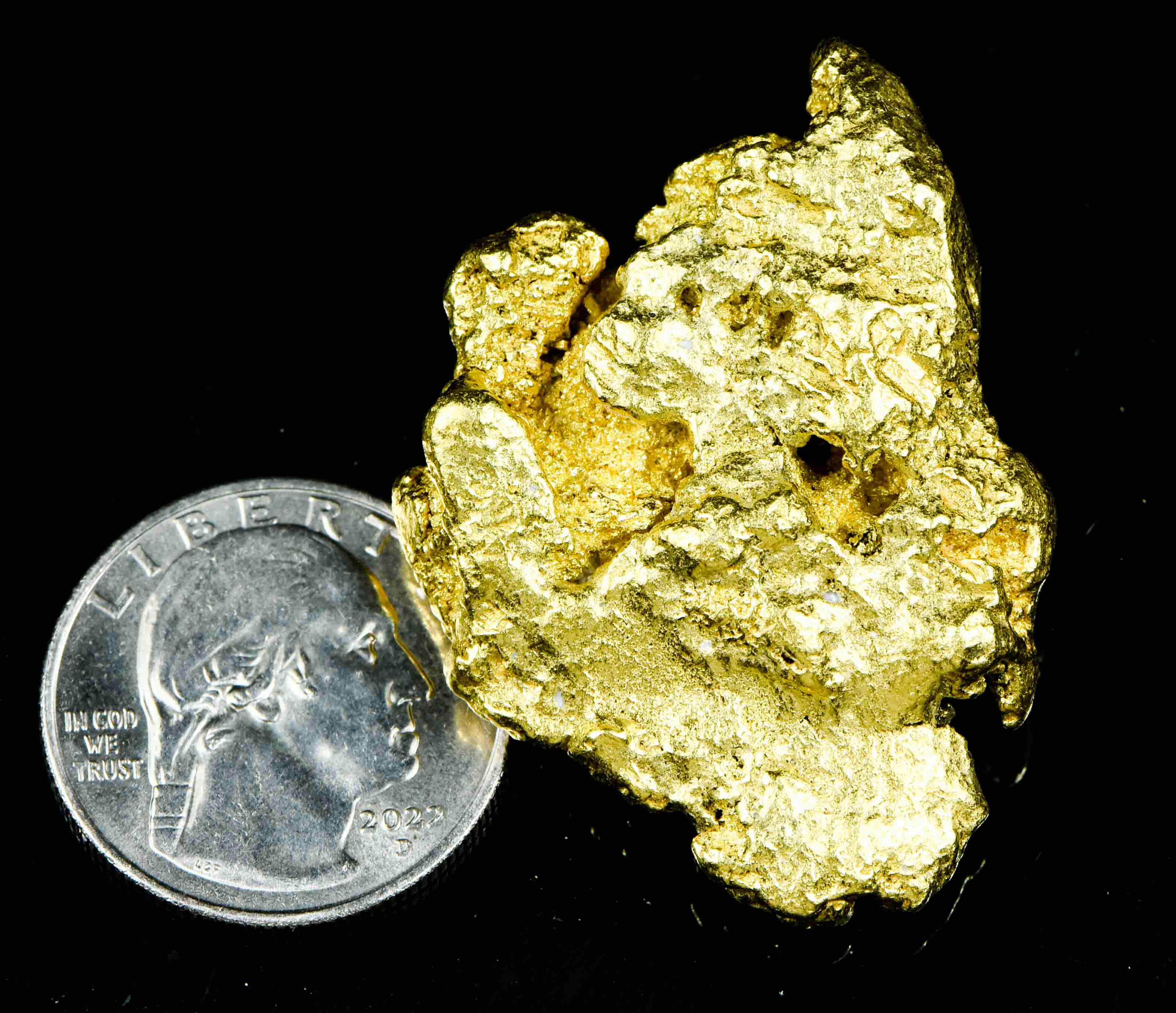 Large Alaskan Gold Nugget 70.03 Grams 2.25 Troy Ounces