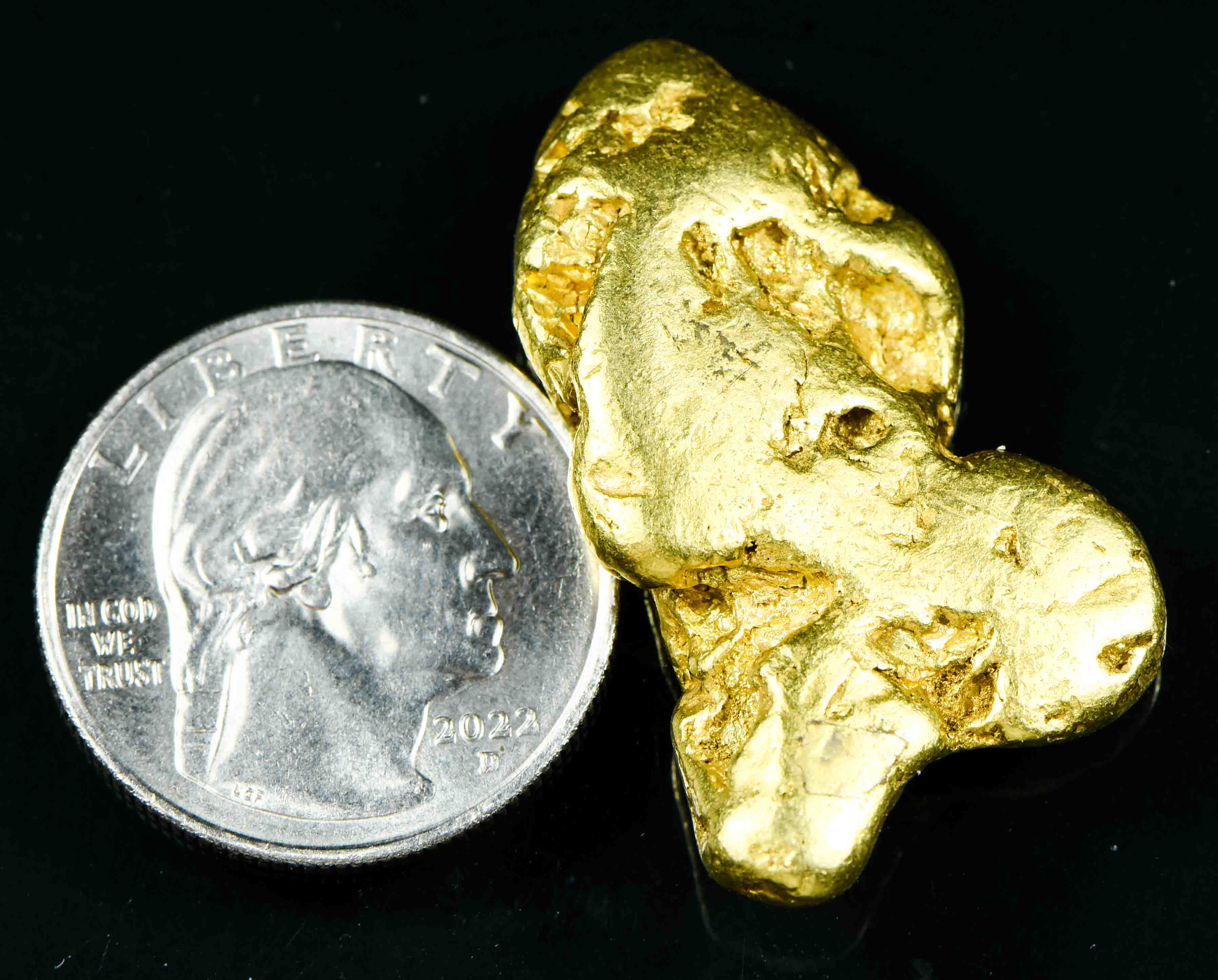 #546 Large Alaskan BC Gold Nugget 37.94 Grams Genuine