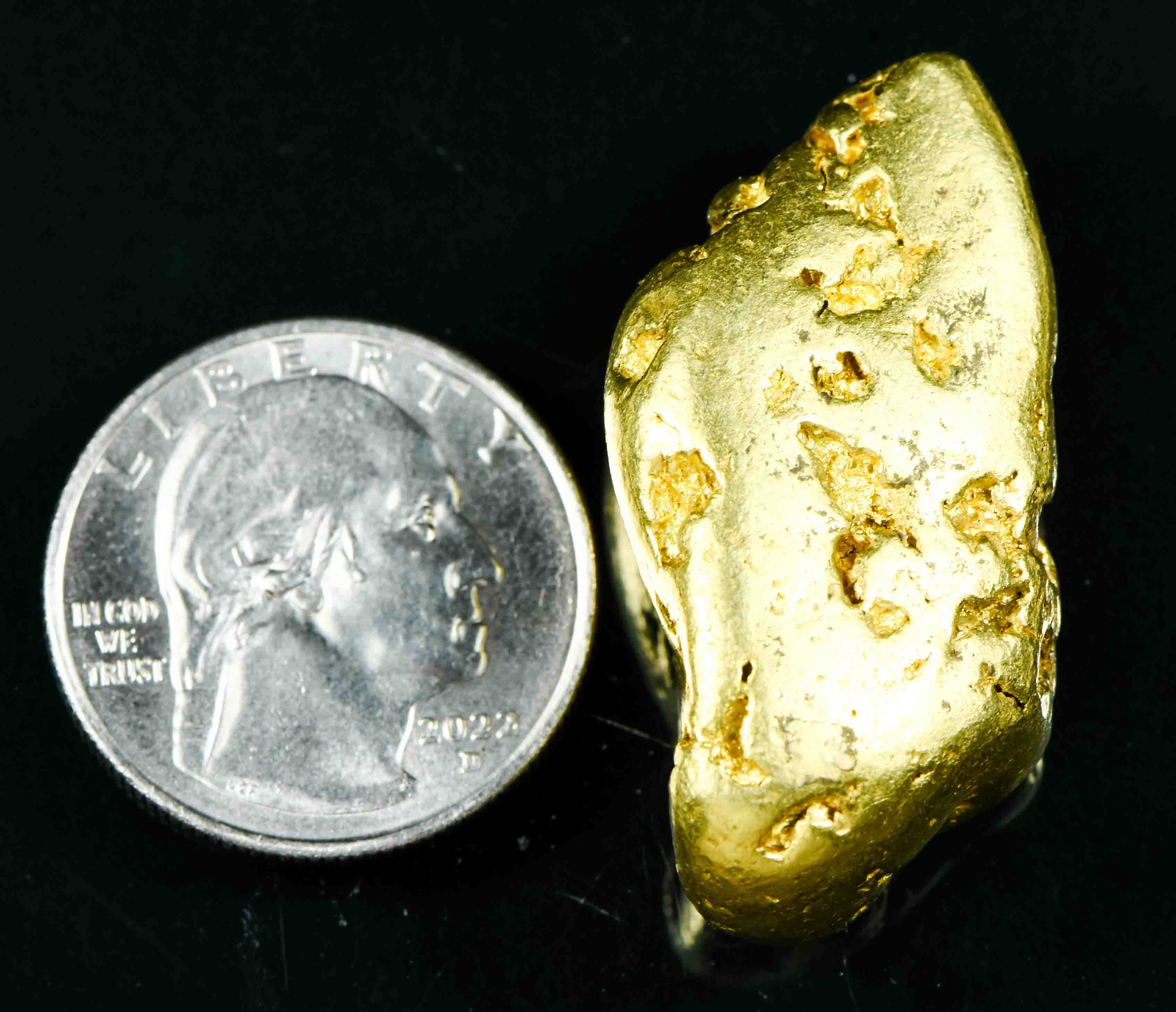 Large Alaskan Gold Nugget 75.66 Grams 2.43 Troy Ounces