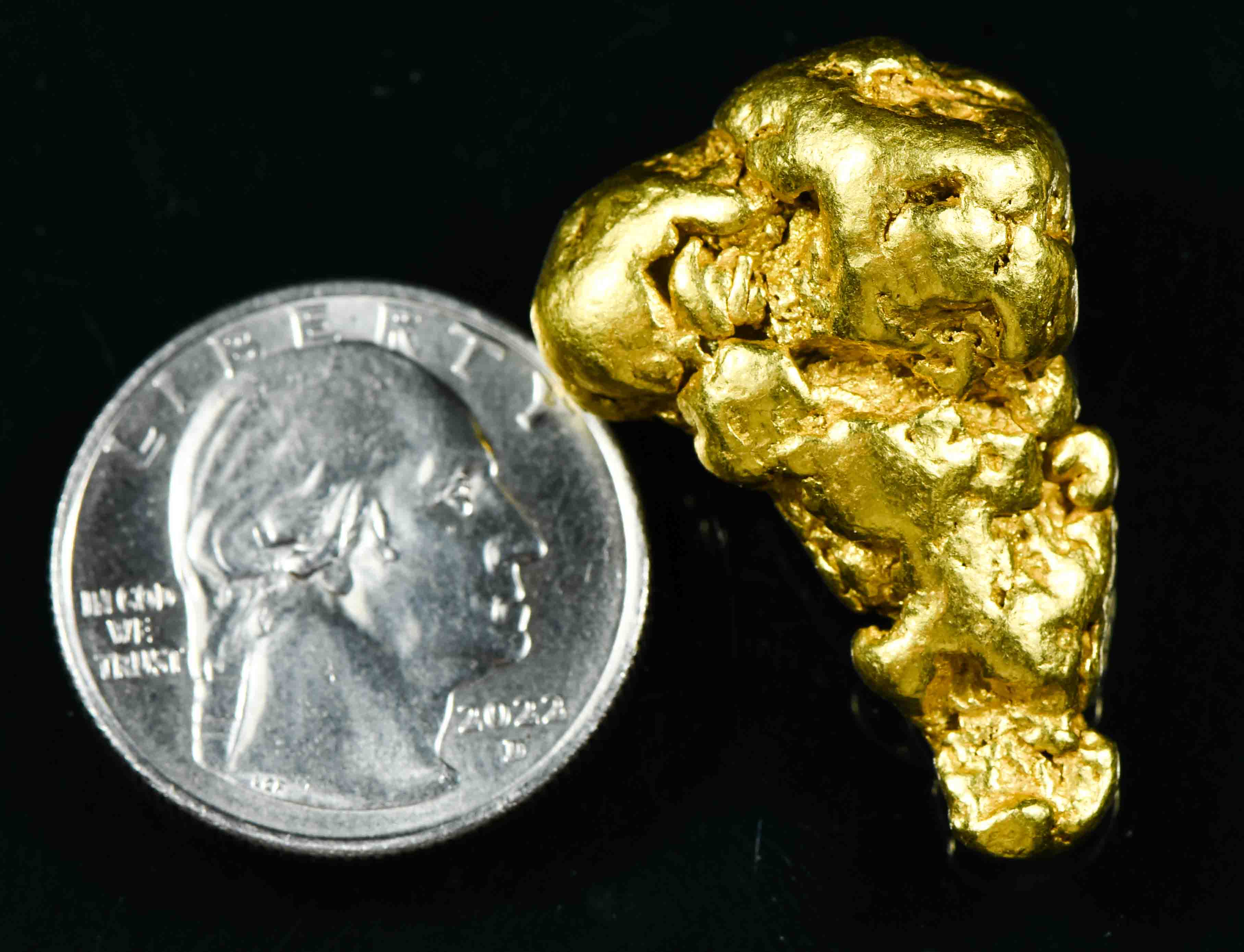 #548 Large Alaskan BC Gold Nugget 48.40 Grams Genuine