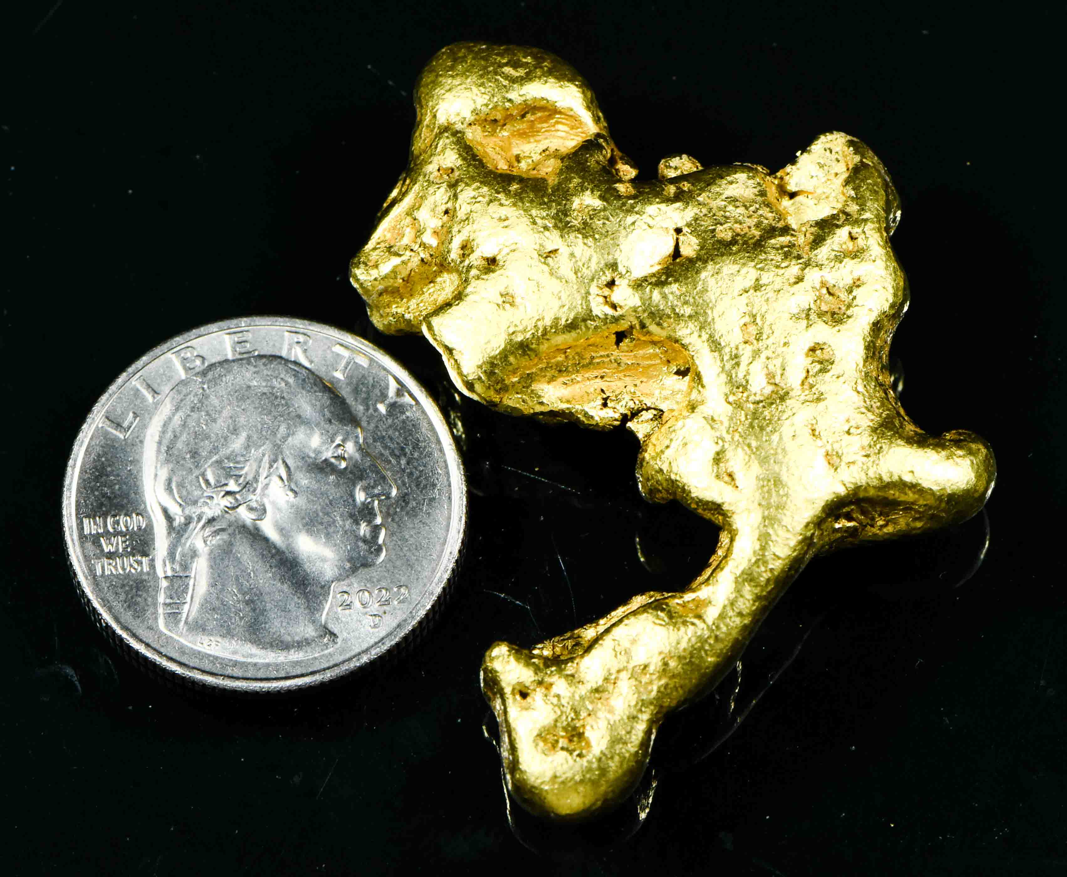 Large Alaskan Gold Nugget 67.89 Grams 2.18 Troy Ounces