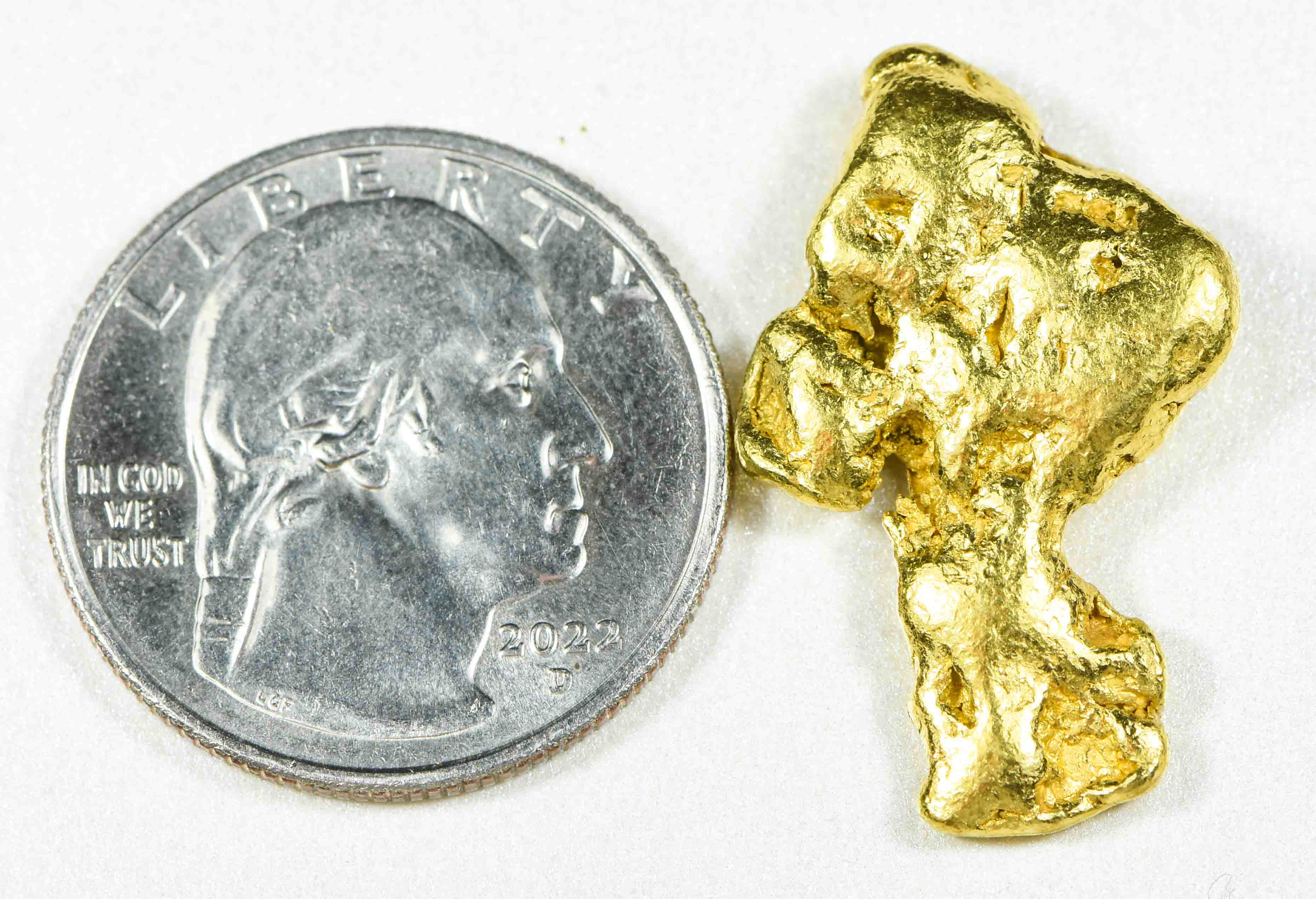 #372 Alaskan BC Natural Gold Nugget 12.37 Grams Genuine