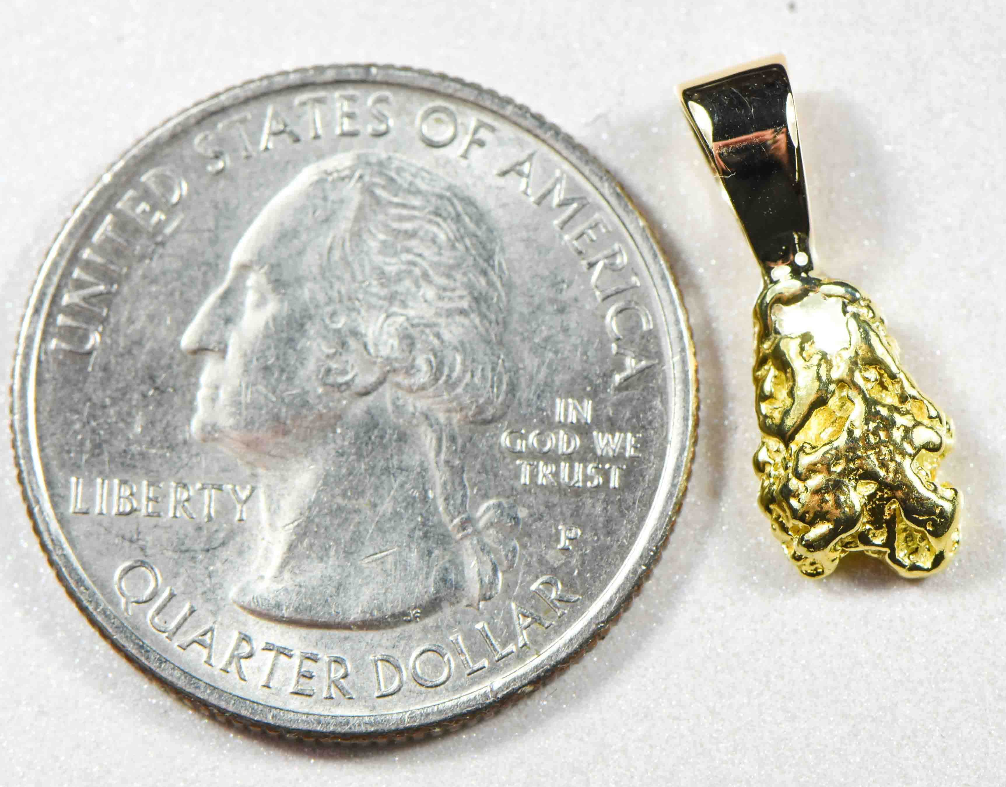 #577 Alaskan-Yukon BC Natural Gold Nugget Pendant 2.13 Grams Authentic