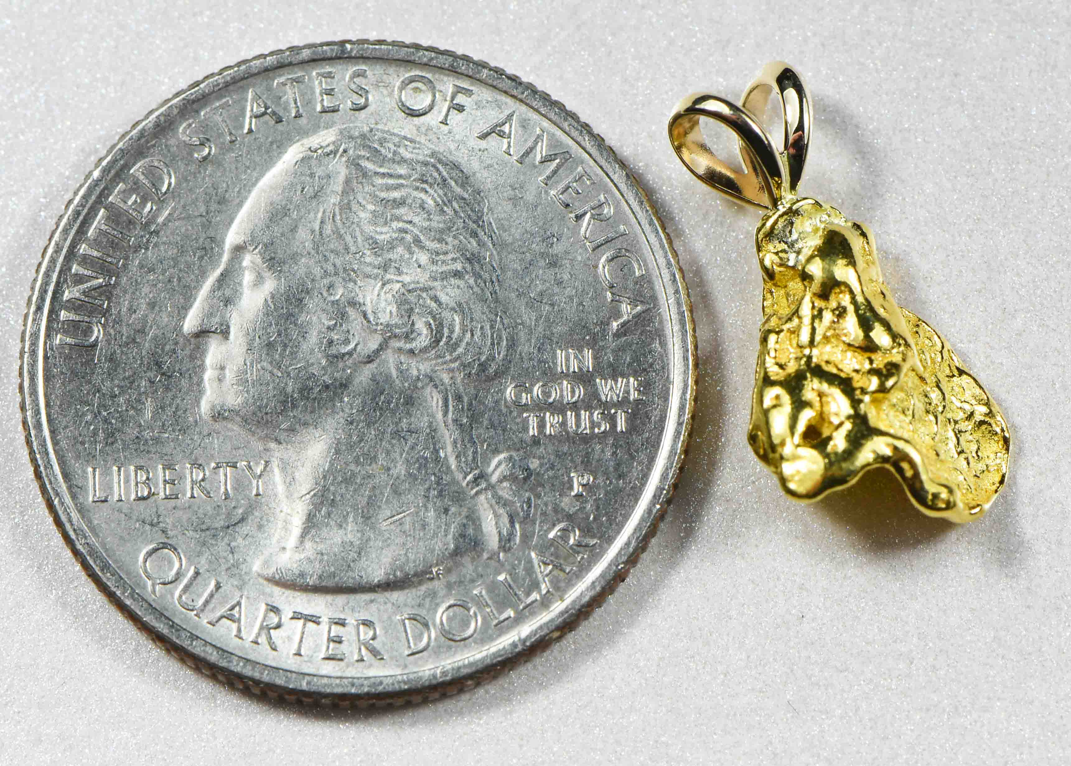 #585 Alaskan-Yukon BC Natural Gold Nugget Pendant 2.28 Grams Authentic