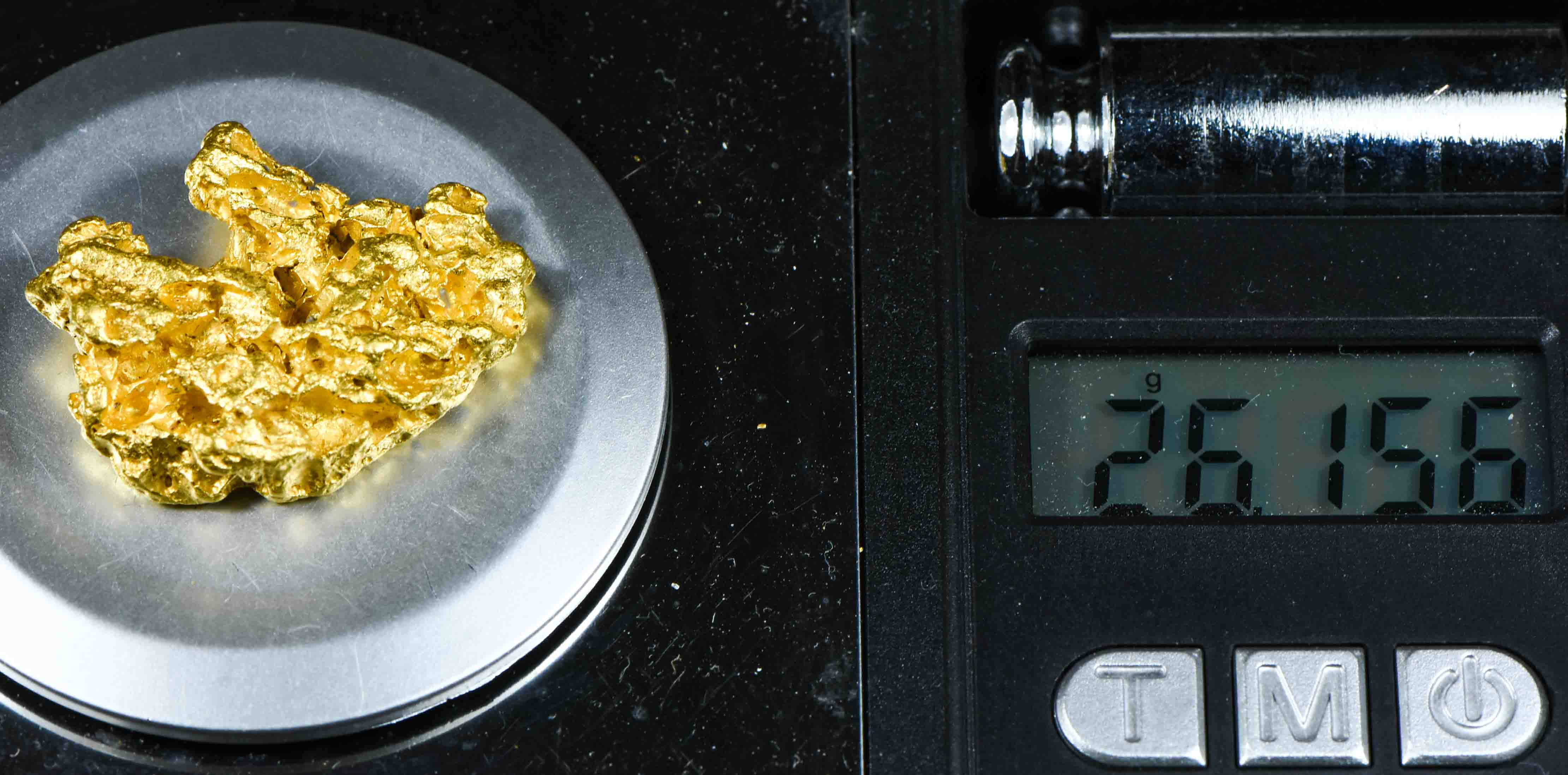 #1223 Natural Gold Nugget Australian 26.15 Grams Genuine