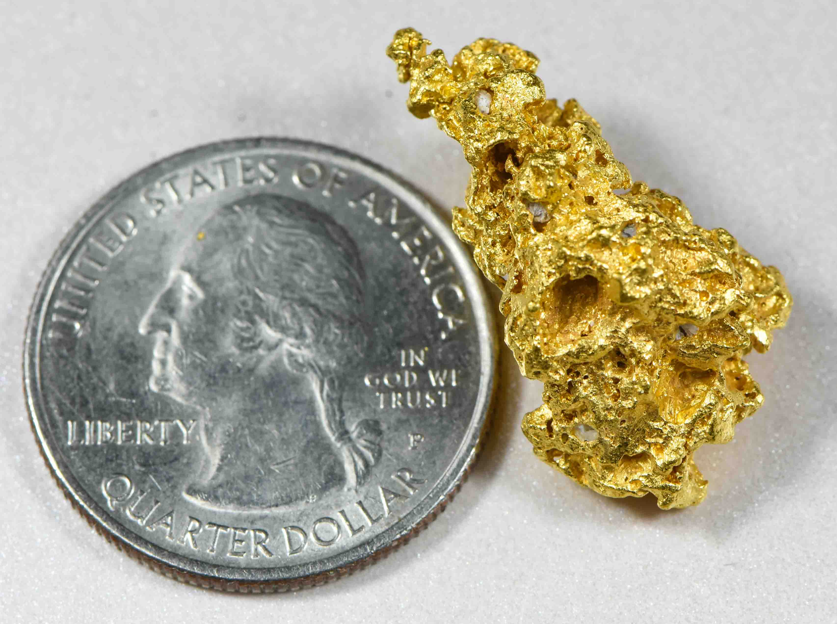 #1229 Natural Gold Nugget Australian 13.65 Grams Genuine