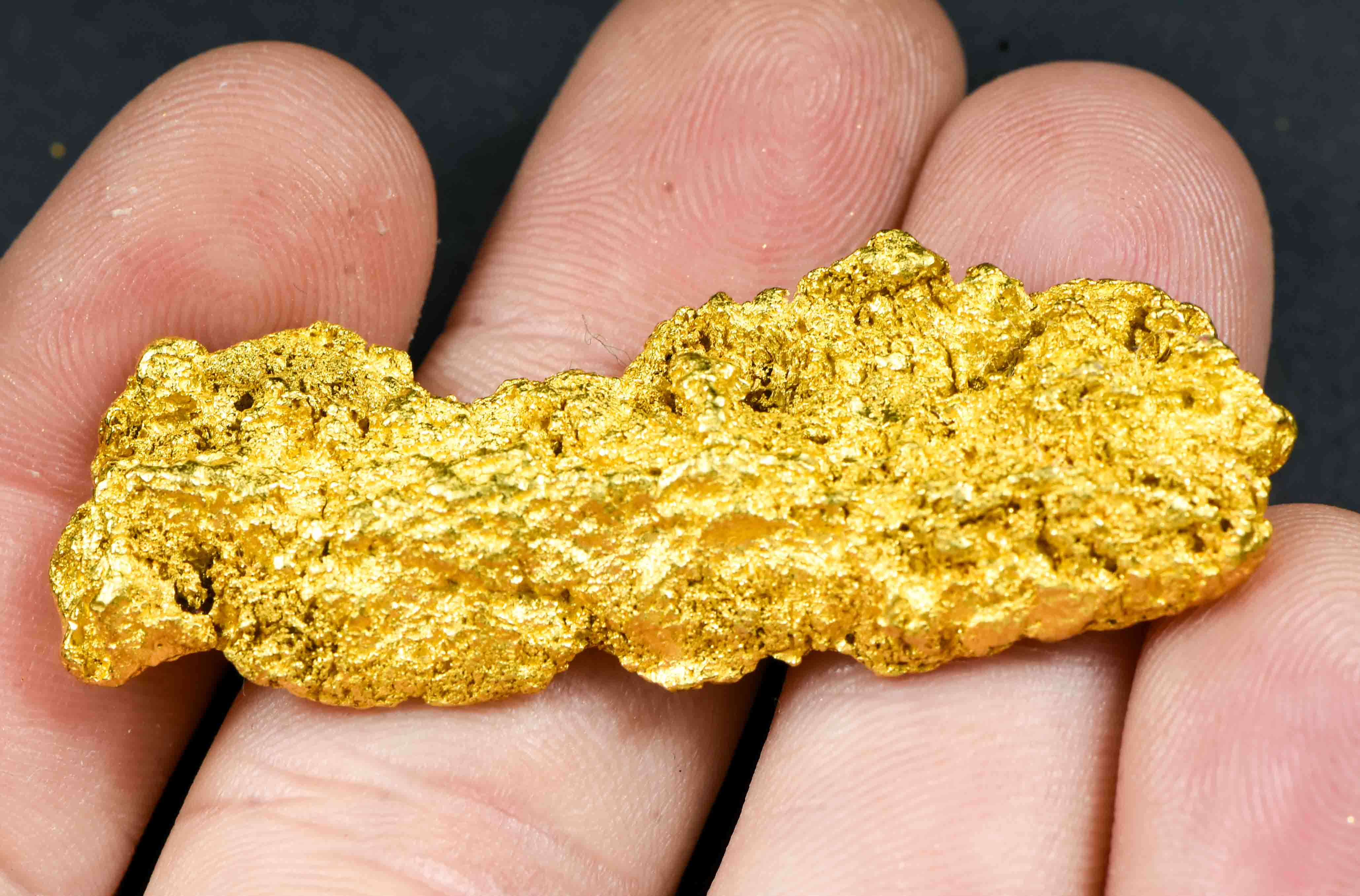 #1237 Natural Gold Nugget Australian 37.17 Grams Genuine