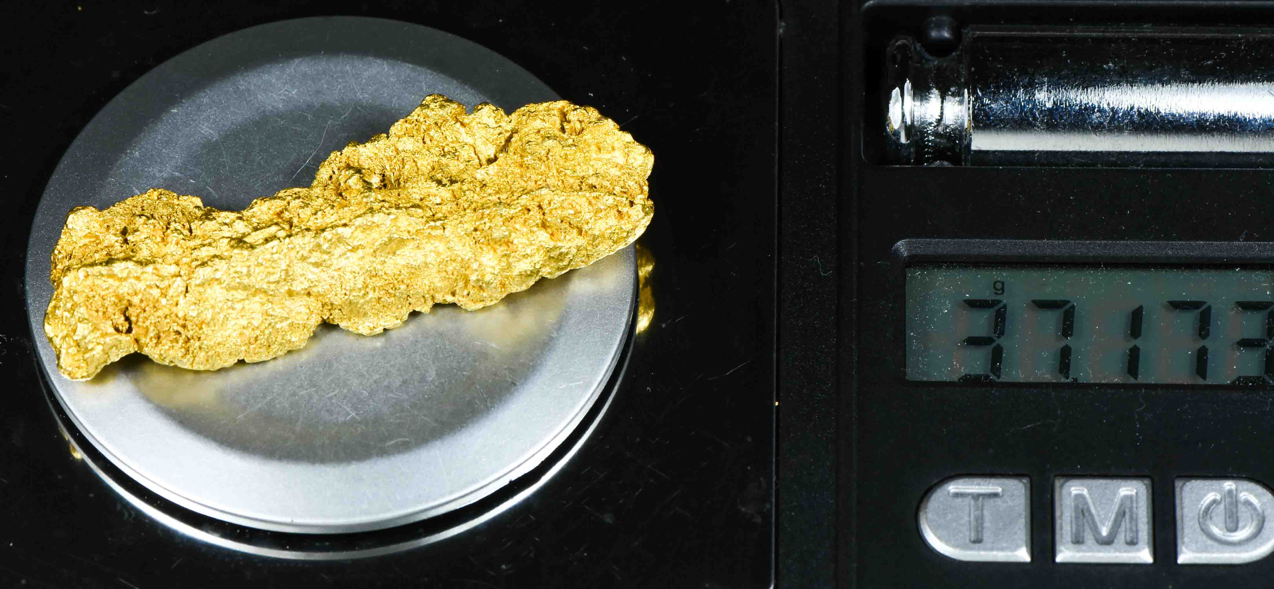 #1237 Natural Gold Nugget Australian 37.17 Grams Genuine