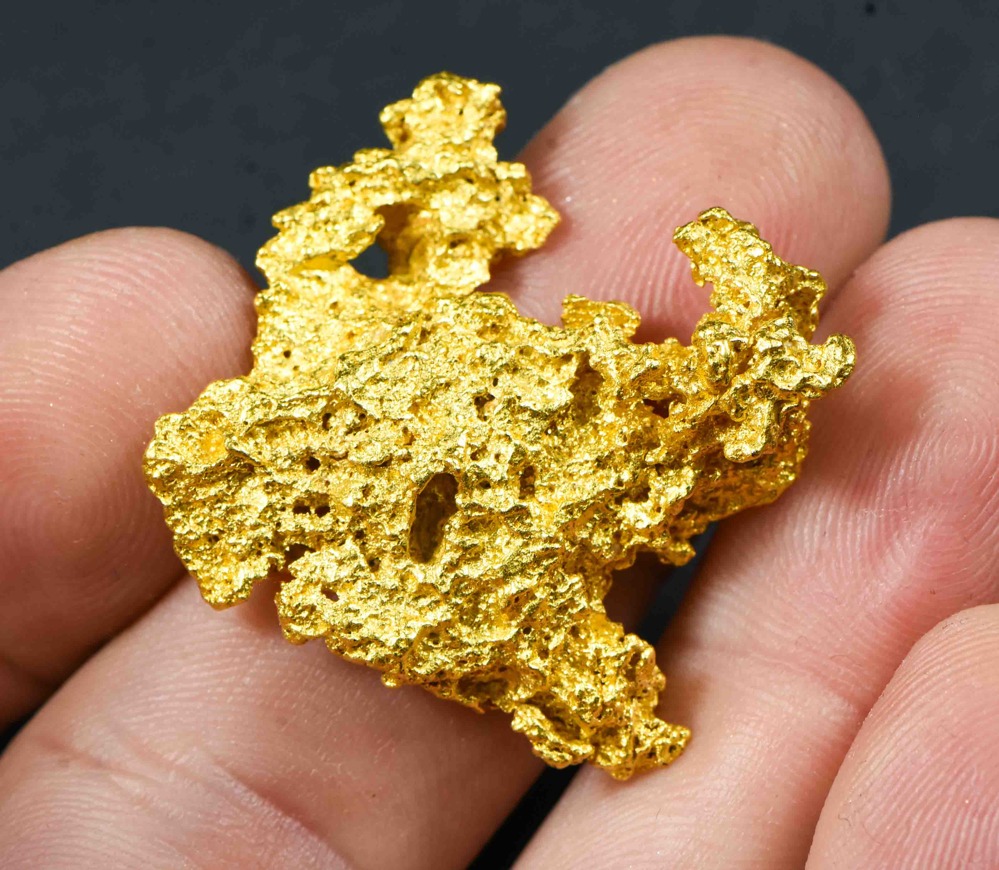 #1242 Natural Gold Nugget Australian 20.11 Grams Genuine