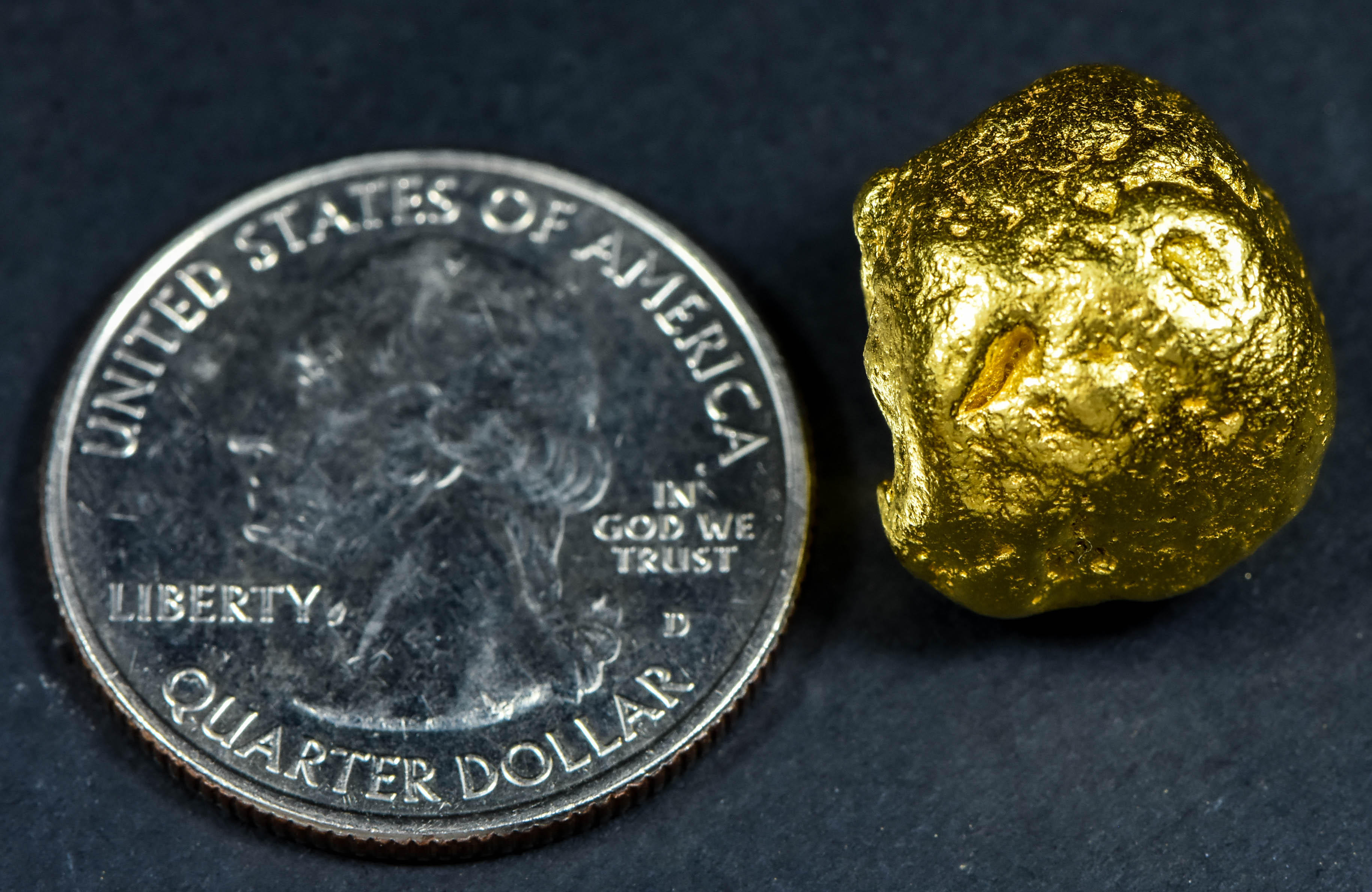 *Special* Natural Gold Nugget Washington " The Cube" 30.04 Grams Genuine