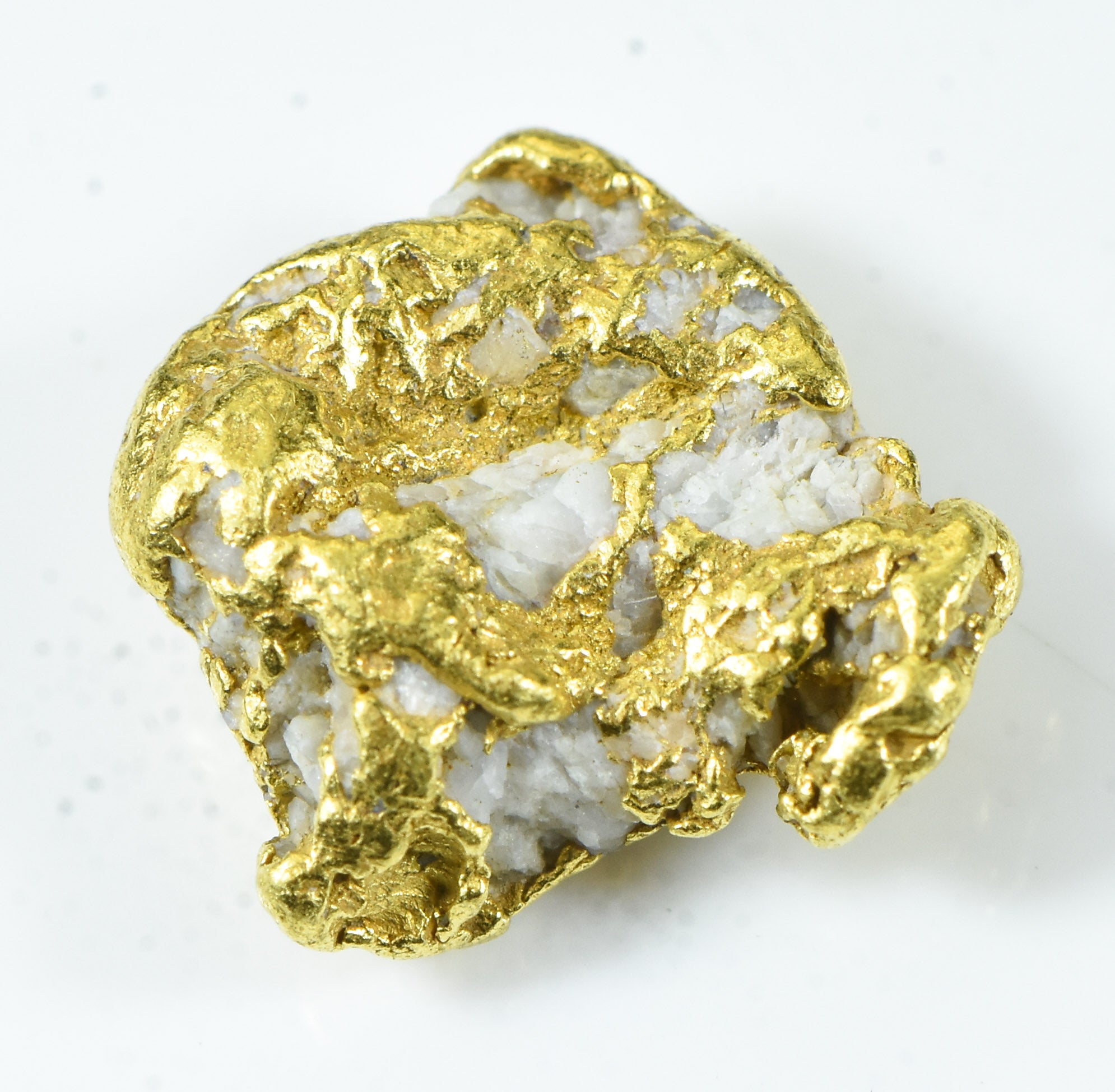 QN-36 "Alaskan BC Gold Nuggets with Quartz" Genuine 3.62 Grams