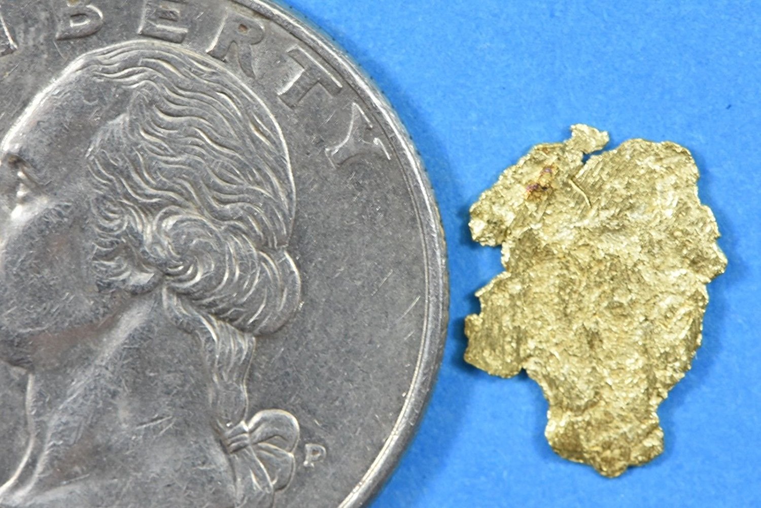 Alaskan-Yukon Bc Gold Rush Natural Nugget 0.33 Grams Genuine Alaska .10-.34