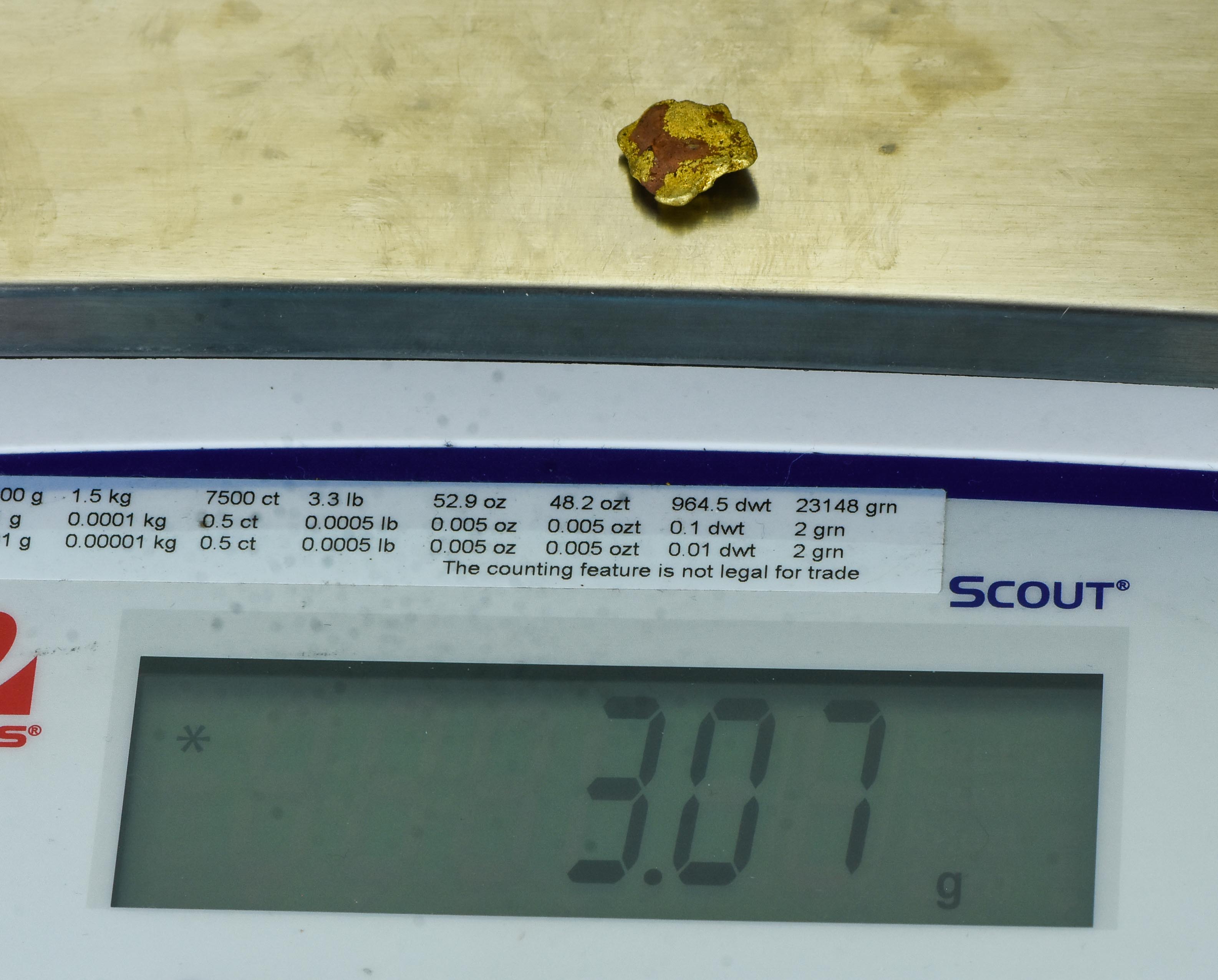 QN-53 "Alaskan BC Gold Nuggets with Quartz" - Genuine - 3.07 Grams