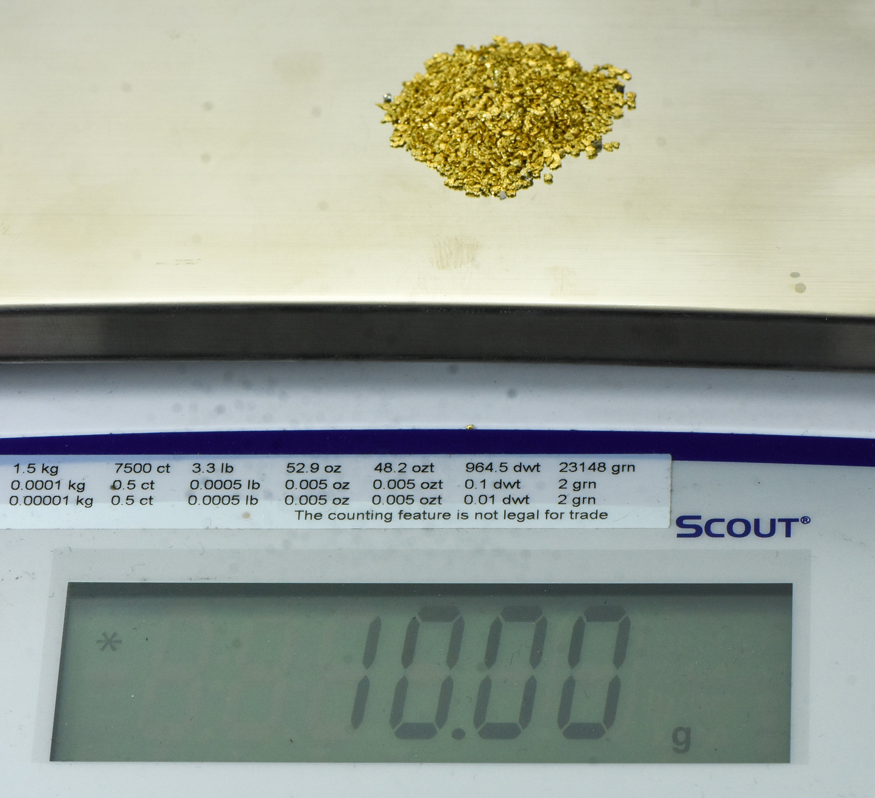 Alaskan Yukon Gold Rush Nuggets #20 Mesh 10 GRAMS OF CLEAN GOLD FLAKES