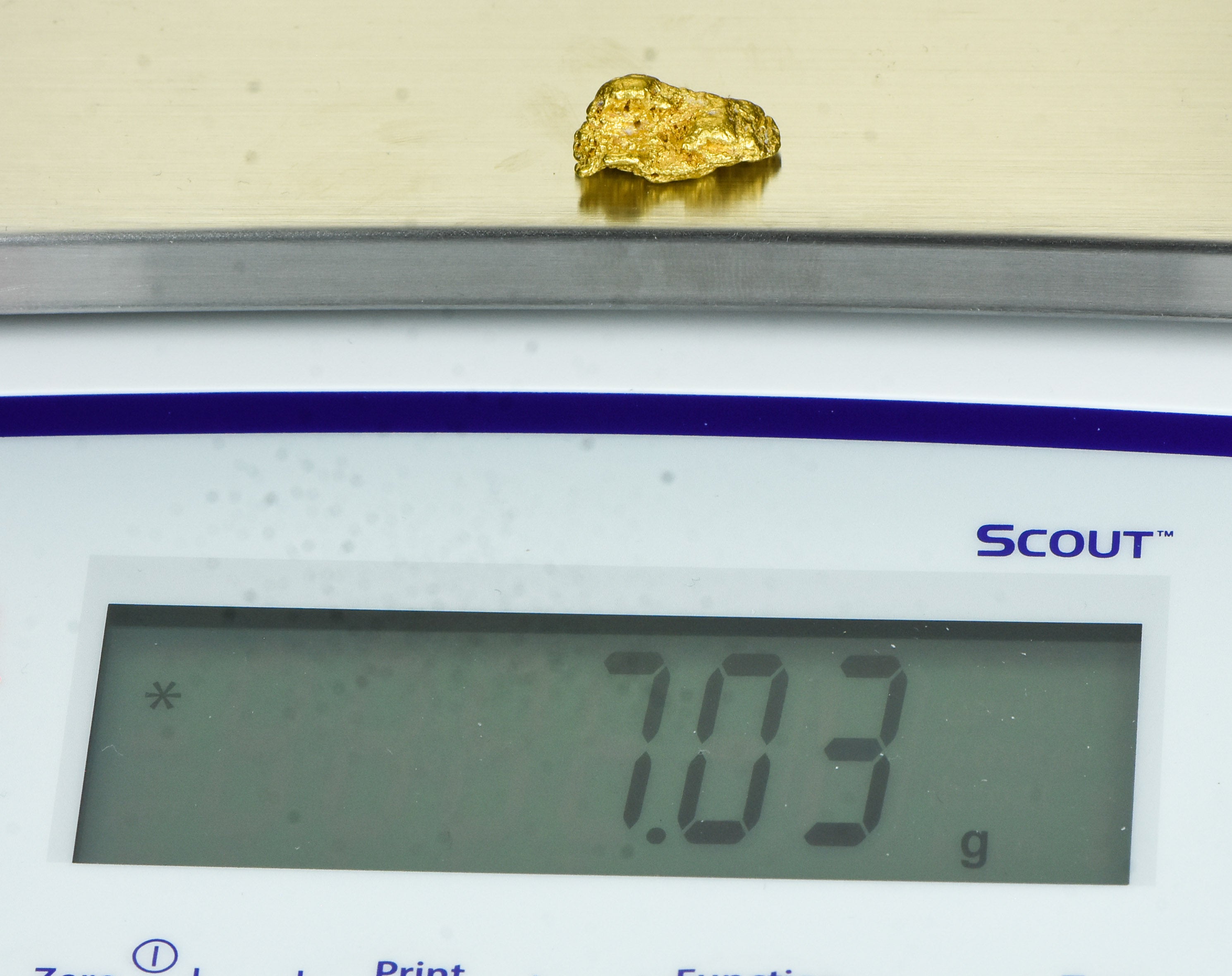 #1114 Natural Gold Nugget Australian 7.03 Grams Genuine