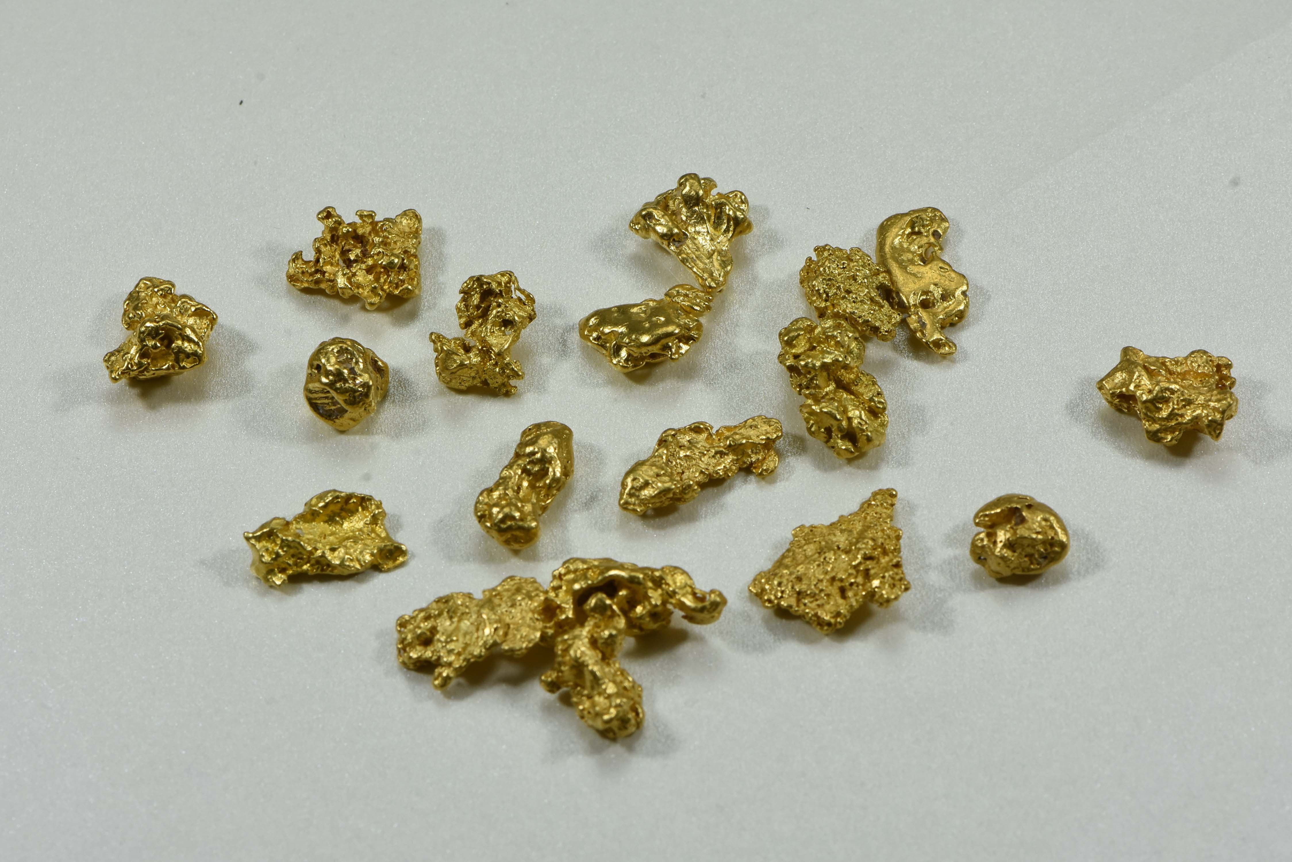 Australian Natural Gold Nugget Lot 2-5 Gram Pieces/ 93.30 Total- 3 Troy Oz. Aussie Nuggets Grams